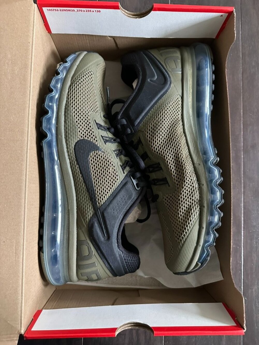 Nike Men's Olive Black Air Max Shoes